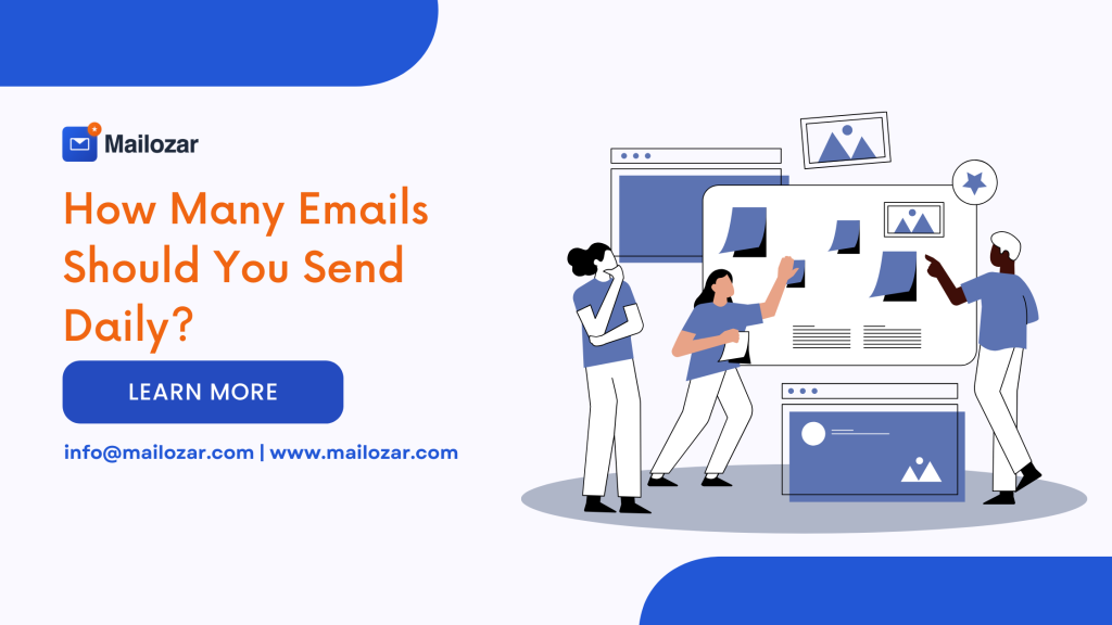 How many emails should you send daily